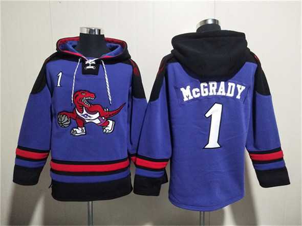 Men's Toronto Raptors #1 Tracy McGrady Purple Lace-Up Pullover Hoodie,We sell and wholesale Men's Toronto Raptors #1 Tracy McGrady Purple Lace-Up Pullover Hoodie on line form chian!
